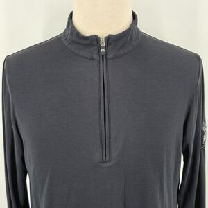 Travis Mathew Black 1/4 Zip Pullover Tulare Golf Course Men's M